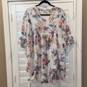 Floral Print Women's Top